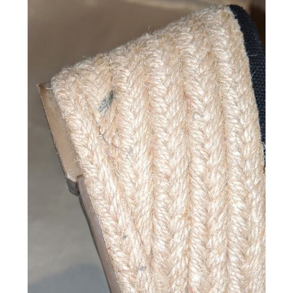 Tommy Hilfiger Women's Nilsa Espadrille Wedge Heels Sandals Black/Sand Size 10 - Picture 8 of 10